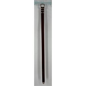 Collins Western silver floral embossed  buckle Classic Brown Leather Belt unisex